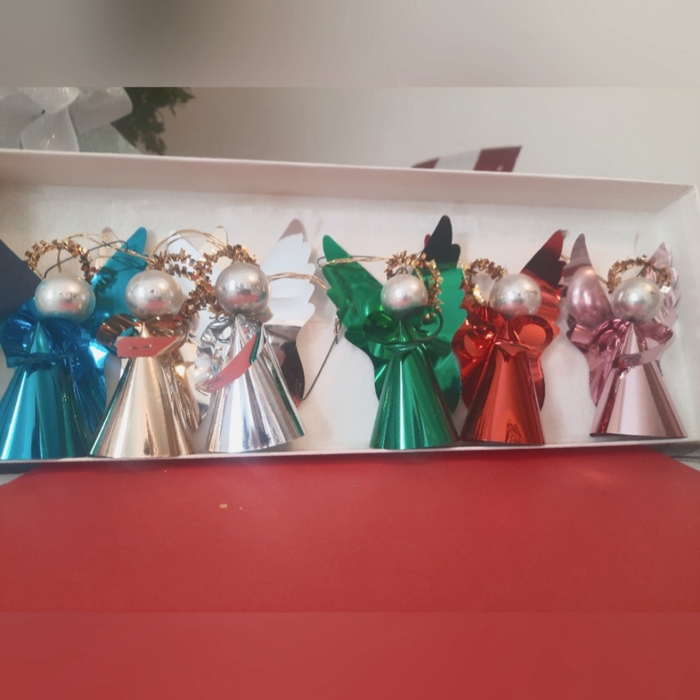 Vintage metallic angels